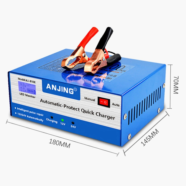 ANJING AJ-618E Riparatore di batterie per auto con caricabatteria, EU Plug, US Plug, UK Plug, AU Plug