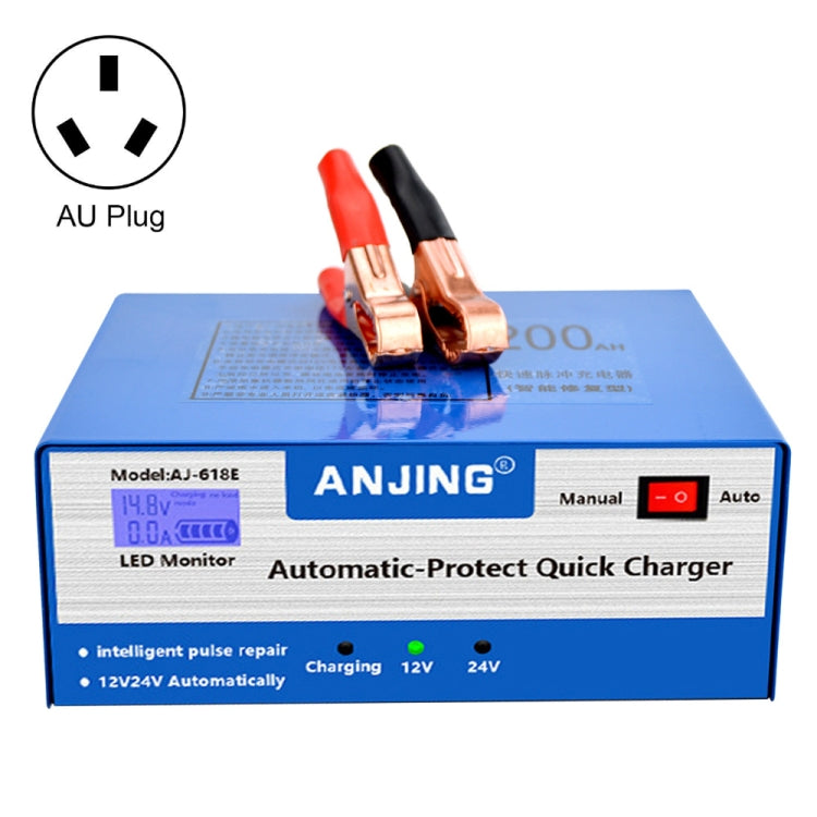 ANJING AJ-618E Riparatore di batterie per auto con caricabatteria, EU Plug, US Plug, UK Plug, AU Plug