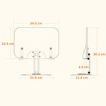 Reading Bookshelf Desktop Supporto per tablet sollevabile multifunzione con rotazione a 360 gradi, R03, R04