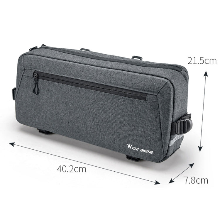 WEST BIKING YP0707301 Borsa da manubrio per mountain bike Borsa per la testa multifunzionale di grande capacità, WEST BIKING YP0707301