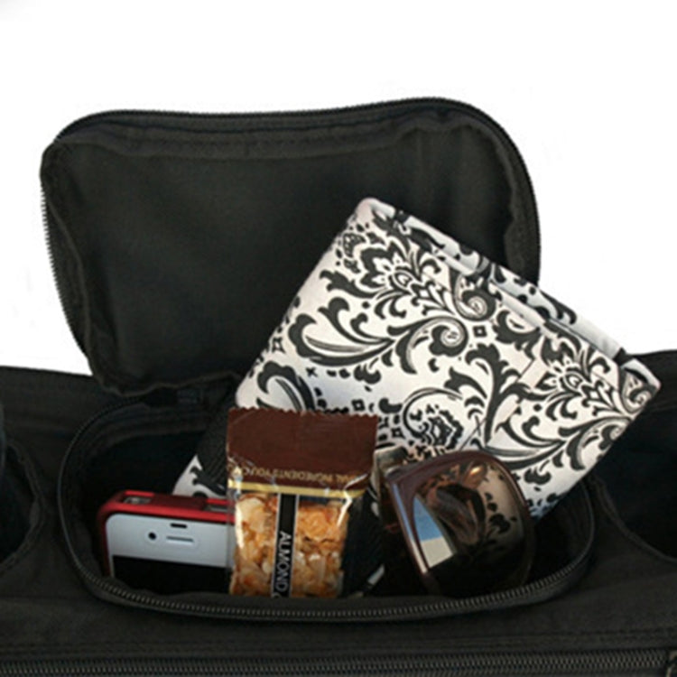 Borsa da appendere posteriore per passeggino Borsa per biberon, Black, Red