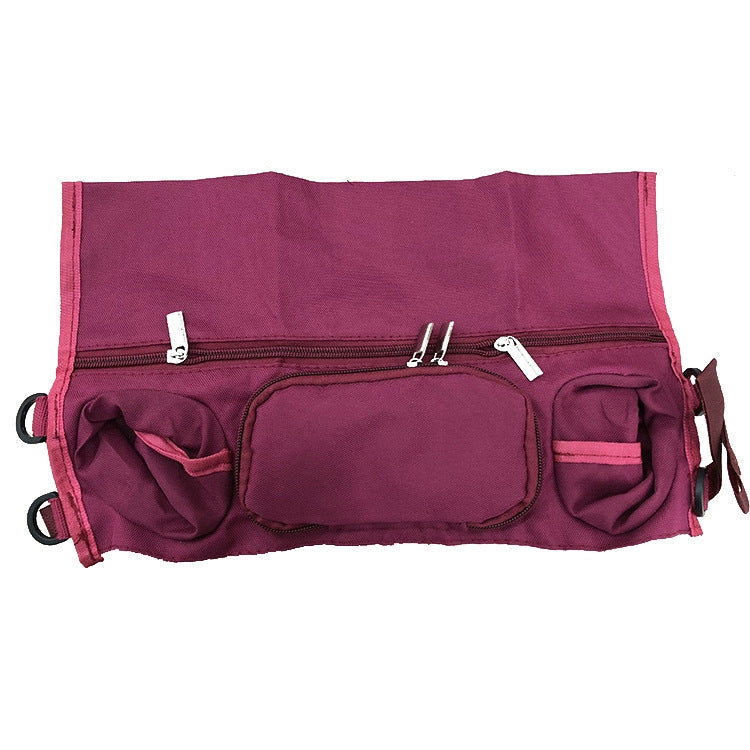 Borsa da appendere posteriore per passeggino Borsa per biberon, Black, Red
