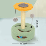 Cat Climbing Rack Piccolo giradischi Cat Scratching Board Toy, Turntable Yellow, Turntable Pink