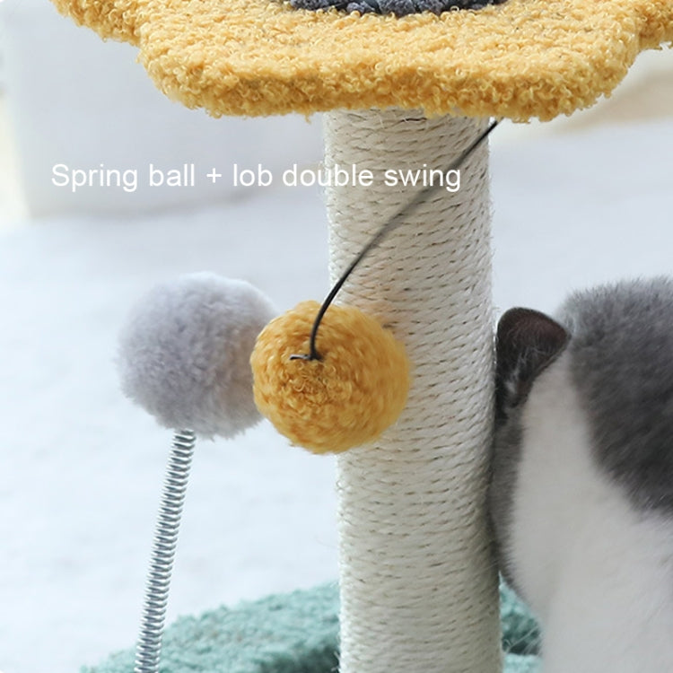 Cat Climbing Rack Piccolo giradischi Cat Scratching Board Toy, Turntable Yellow, Turntable Pink