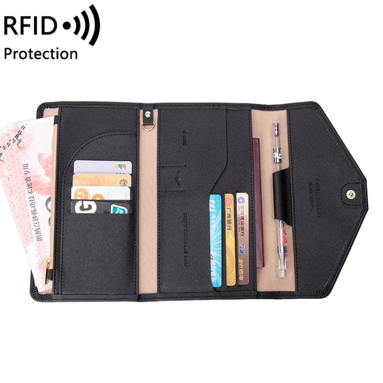 Borsa portadocumenti RFID anti-magnetico in PU 19x11 cm