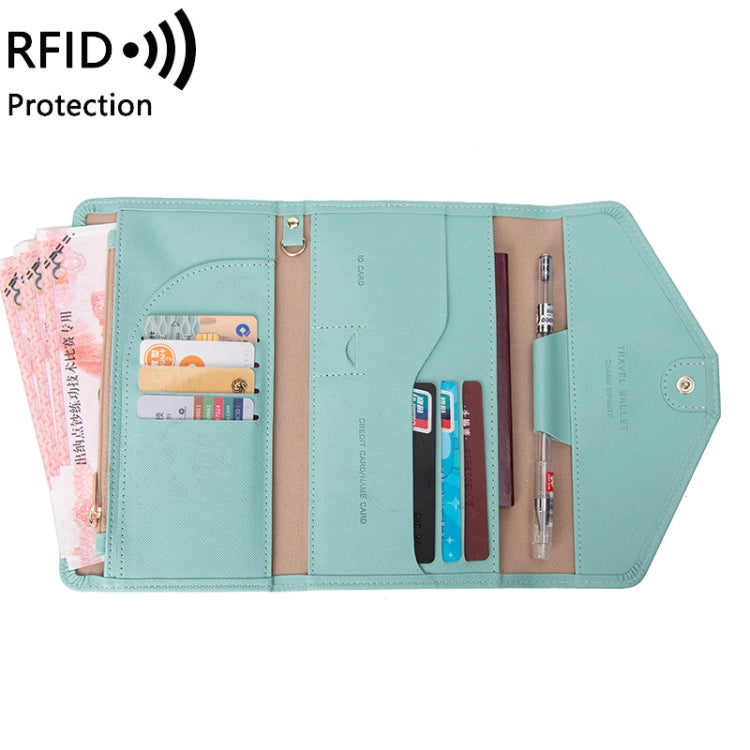 1655 RFID Anti-magnetico antifurto Borsa per passaporto Borsa per documenti Borsa per carte, Black, Orange, Deep Blue, Red, Pink, Dark Green, Light Green, Royal Blue, Rose Red, Grass Green