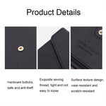 1655 RFID Anti-magnetico antifurto Borsa per passaporto Borsa per documenti Borsa per carte, Black, Orange, Deep Blue, Red, Pink, Dark Green, Light Green, Royal Blue, Rose Red, Grass Green
