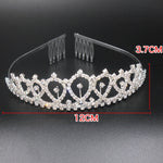 Corona decorativa con strass per cerimonie 12x3,7 cm