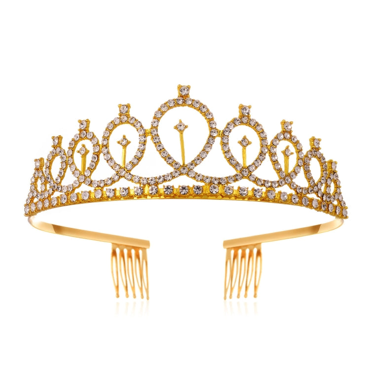 WM-02 Corona di Updo di cerimonia nuziale della festa di compleanno del diamante di cristallo, Silver, Gold, Rose Gold, AB Diamond, Gold Queen, AB Silver Queen, Silver Queen, Rose Gold Queen, Golden Queen, Silver Girl, AB Gold Girl, Gold Girl          ...