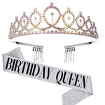 WM-02 Corona di Updo di cerimonia nuziale della festa di compleanno del diamante di cristallo, Silver, Gold, Rose Gold, AB Diamond, Gold Queen, AB Silver Queen, Silver Queen, Rose Gold Queen, Golden Queen, Silver Girl, AB Gold Girl, Gold Girl          ...