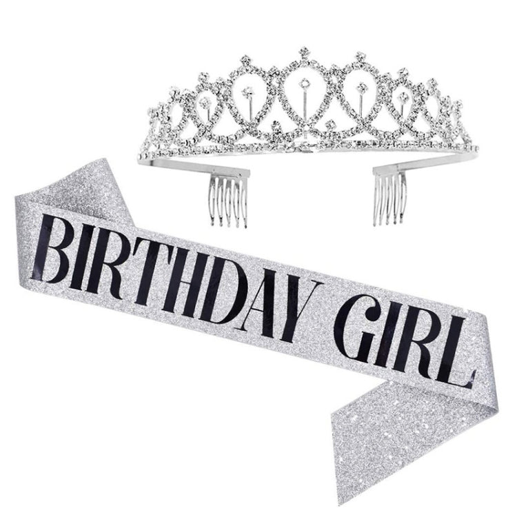 Corona decorativa con strass per cerimonie 12x3,7 cm