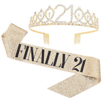 Corona decorativa con strass per cerimonie 12x3,7 cm
