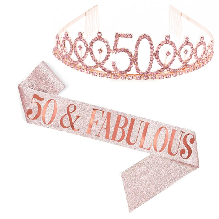 Corona decorativa con strass per cerimonie 12x3,7 cm