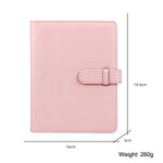 2PCS CAIUL Album fotografico in pelle PU da 3 pollici Fotografia digitale Collezione fotografica Libro commemorativo, Cherry Pink, Clove Purple, Qingkong Blue