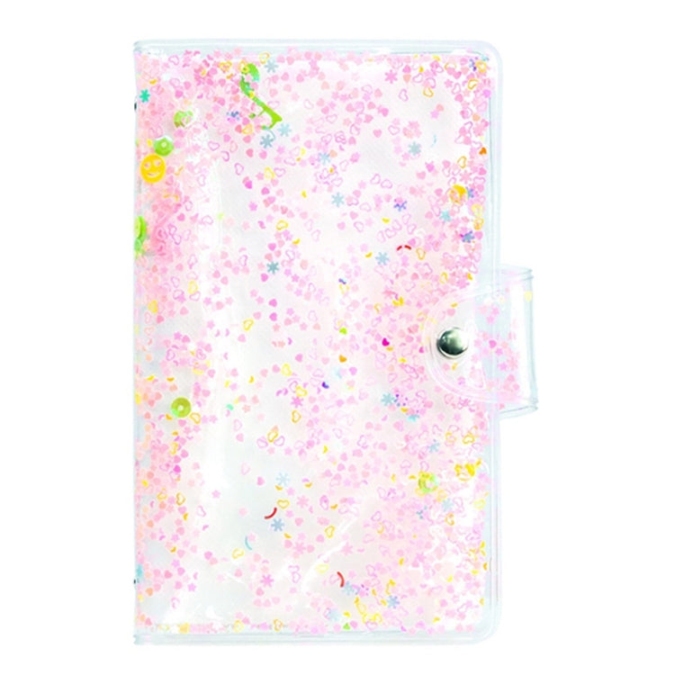 2PCS CAIUL Album fotografico in PVC da 3 pollici Raccolta di grande capacità Libro commemorativo, Purple Stream Sand, Pink Stream Sand, Blue Stream Sand, Golden Stars, Cute Daisy