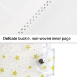 2PCS CAIUL Album fotografico in PVC da 3 pollici Raccolta di grande capacità Libro commemorativo, Purple Stream Sand, Pink Stream Sand, Blue Stream Sand, Golden Stars, Cute Daisy