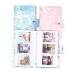 2PCS CAIUL Album fotografico in PVC da 3 pollici Raccolta di grande capacità Libro commemorativo, Purple Stream Sand, Pink Stream Sand, Blue Stream Sand, Golden Stars, Cute Daisy