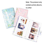 2PCS CAIUL Album fotografico in PVC da 3 pollici Raccolta di grande capacità Libro commemorativo, Purple Stream Sand, Pink Stream Sand, Blue Stream Sand, Golden Stars, Cute Daisy