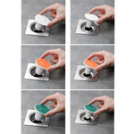 Copertura per scarico a pavimento con aspirazione magnetica per deodoranti per fognature, dimensioni:, 3.65cm (White), 3cm (White), 3.65cm (Orange), 3cm (Orange), 3.65cm (Green), 3cm (Green)