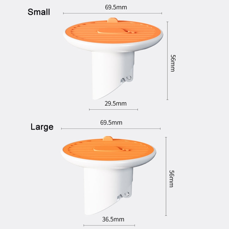 Copertura per scarico a pavimento con aspirazione magnetica per deodoranti per fognature, dimensioni:, 3.65cm (White), 3cm (White), 3.65cm (Orange), 3cm (Orange), 3.65cm (Green), 3cm (Green)
