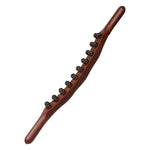 Bastone massaggio doppia fila 20 perline 58 cm