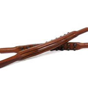 Bastone per massaggio a doppia fila carbonizzato con 20 perline Bastone per dragaggio meridiano, 58cm 20 Beads