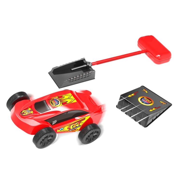 Pedal Catapult Launch Aerodynamic Car Genitore-figlio Corsa competitiva all'aperto, Red, Red + Blue Car, Blue, Blue + Red Car