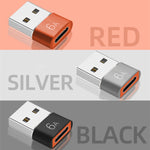 10 PCS HOWJIM HJ003 Adattatore da tipo C a USB 3.0 Supporto per ricarica e trasferimento di cavi dati, HOWJIM HJ003 Silver, HOWJIM HJ003 Black, HOWJIM HJ003 Red