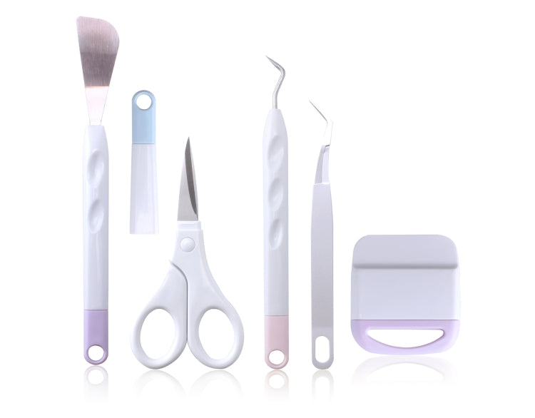Set di strumenti per diserbo in vinile Strumento per incisione in rilievo sagoma fai-da-te, 5 In 1, 6 In 1, 5 In 1+Cutting Pad, 6 In 1+Cutting Pad, 5 In 1+Recycler+Bag, 6 In 1+Recycler+Bag, 5 In 1+Recycler+Pen Holder, 6 In 1+Recycler+Pen Holder