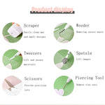 Set di strumenti per diserbo in vinile Strumento per incisione in rilievo sagoma fai-da-te, 5 In 1, 6 In 1, 5 In 1+Cutting Pad, 6 In 1+Cutting Pad, 5 In 1+Recycler+Bag, 6 In 1+Recycler+Bag, 5 In 1+Recycler+Pen Holder, 6 In 1+Recycler+Pen Holder