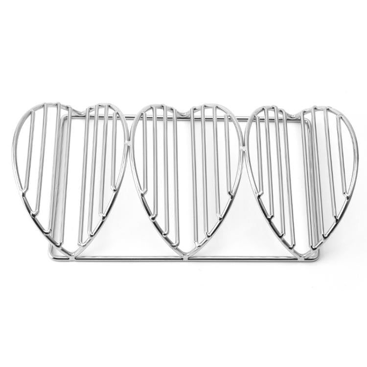 Supporto per pancake, crêpe, tortillas di mais in acciaio inox 304 a forma di V, Single Layer, 2 Layers, 3 Layers