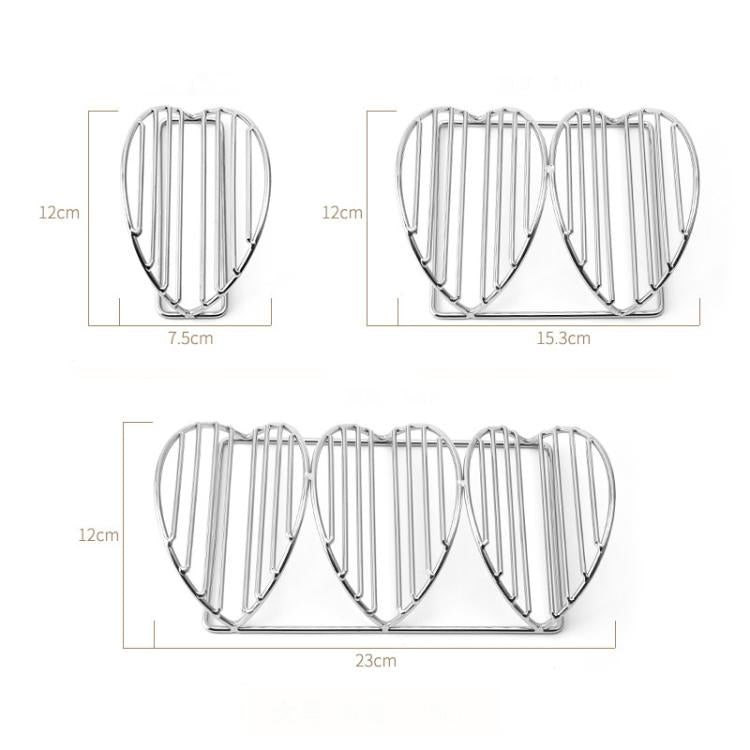 Supporto per pancake, crêpe, tortillas di mais in acciaio inox 304 a forma di V, Single Layer, 2 Layers, 3 Layers