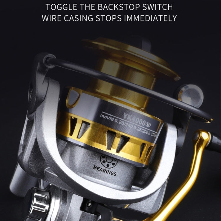 Mulinello da pesca con mulinello da pesca in metallo, stile:, YK1000 (EVA Grip), YK2000 (EVA Grip), YK3000 (EVA Grip), YK4000 (EVA Grip), YK5000 (EVA Grip), YK6000 (EVA Grip), YK7000 (EVA Grip), YK SE1000 (Half Metal Ball Grip)                         ...