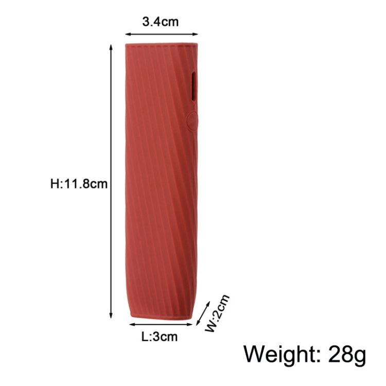 Custodia in silicone twill per sigaretta elettronica per IQO ILUMA ONE, Black, Dark Blue, Green, Light Purple, Rose Red, Mint Green, Pink, Gold, Red