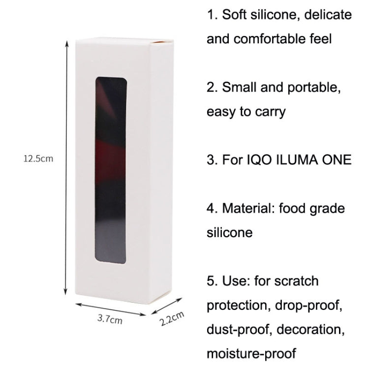 Custodia in silicone twill per sigaretta elettronica per IQO ILUMA ONE, Black, Dark Blue, Green, Light Purple, Rose Red, Mint Green, Pink, Gold, Red