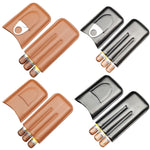 X11 Portable Cigar Holster Sealed Humidor Travel Snow Plus Portasigarette, Brown, Black, Brown With Cut, Black With Cut