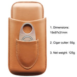 X11 Portable Cigar Holster Sealed Humidor Travel Snow Plus Portasigarette, Brown, Black, Brown With Cut, Black With Cut