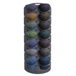 Espositore per berretto da baseball in feltro da 2 pezzi Borsa da appendere in tessuto non tessuto, stile:, 14 Grids Double Row 3mm, 7 Grids Single Row 3mm