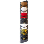 Espositore per berretto da baseball in feltro da 2 pezzi Borsa da appendere in tessuto non tessuto, stile:, 14 Grids Double Row 3mm, 7 Grids Single Row 3mm
