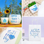 Grafica fai-da-te in vinile autoadesivo sfumato per la decorazione della decalcomania della finestra di casa, White Leopard Print 30.5cm x 50cm, White Leopard Print 30.5cm x 100cm, Blue Leopard Print 30.5cm x 50cm, Blue Leopard Print 30.5cm x 100cm    ...