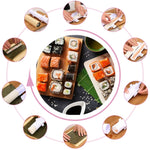 3 PCS Home Circular Barrel Sushi Modello Strumento per sushi fai da te, Sushi Model White, Sushi Model Wheat Pink, Sushi Model Wheat Blue, Sushi Model Wheat Green, Sushi Model Wheat Apricot, Sushi Model Black