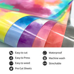 Vinile termoadesivo Nuvole Acquerello Tie Dye 30x50 cm