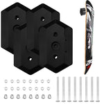 Supporto per skateboard con montaggio a parete 2 pezzi per esposizione e conservazione di tavole da skateboard