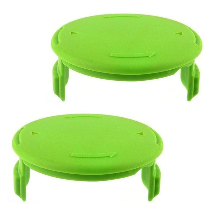 2PCS GK04 Cordless Weeder Lawn Mower Spool Cover per Greenworks, Green, Black