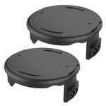 2PCS GK04 Cordless Weeder Lawn Mower Spool Cover per Greenworks, Green, Black