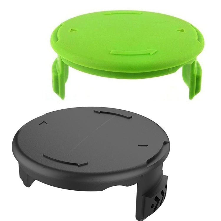 2PCS GK04 Cordless Weeder Lawn Mower Spool Cover per Greenworks, Green, Black