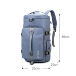375 Zaino da viaggio a tracolla impermeabile e resistente all'usura di grande capacità, Black, Fog Blue, Sky Blue, Taro Purple, Charming Purple, Cherry Pink, Light Pink, Jelly Green