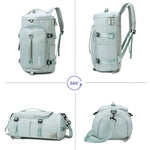 375 Zaino da viaggio a tracolla impermeabile e resistente all'usura di grande capacità, Black, Fog Blue, Sky Blue, Taro Purple, Charming Purple, Cherry Pink, Light Pink, Jelly Green