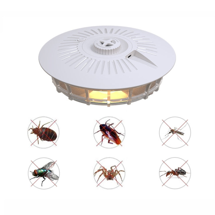 Lampada Trappola Per Pulci Per Uso Domestico Trappola Per Interni Zanzara Mosche Lampada Scarafaggio, Pearl White