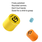 1-100 Sussidio Didattico Numero Educazione Precoce Giocattoli Di Puzzle Di Scuola Materna, Stile:, With 1 Question Card, With 18 Question Card